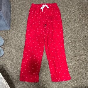 Sonoma Red Pajama Bottoms with White Accents